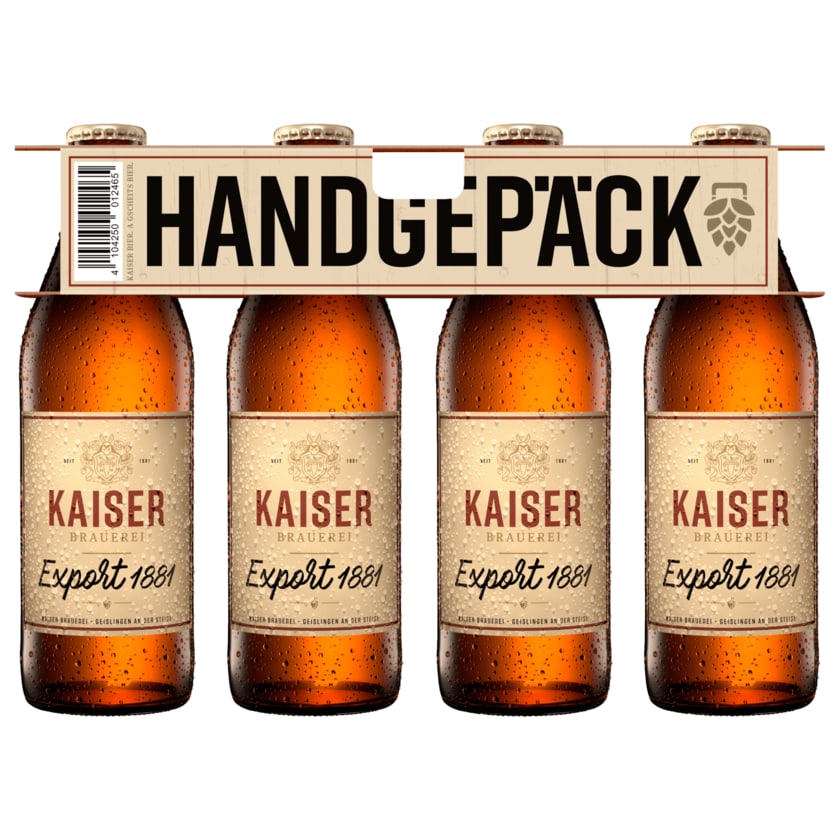 Kaiser Brauerei Export 1881 4x0,33l